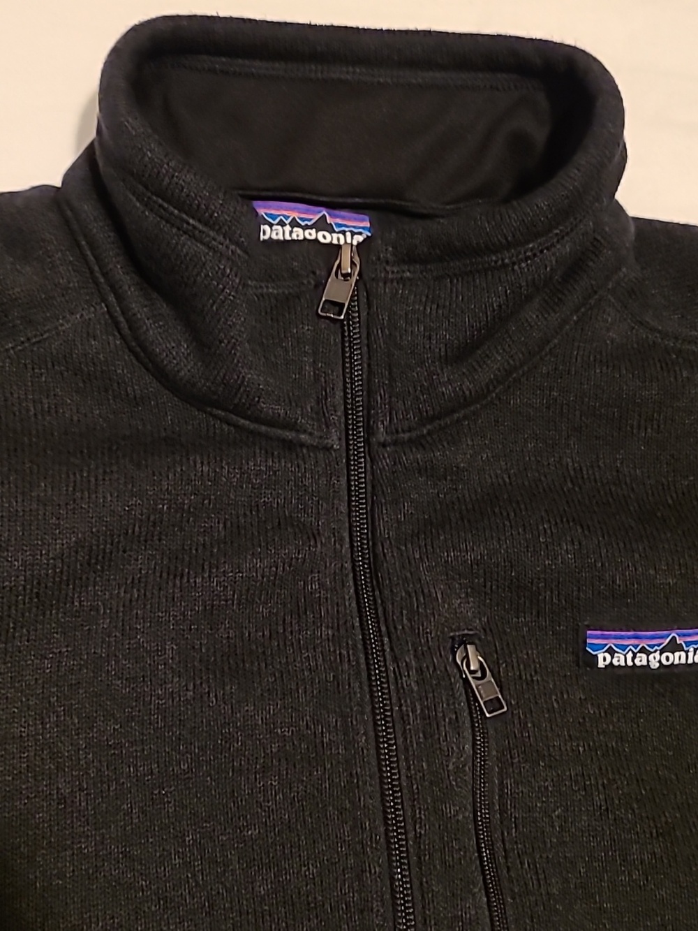 Patagonia Better Sweater Pullover 1/4 Zip,  Fleece Chest Pocket, Black Size XL